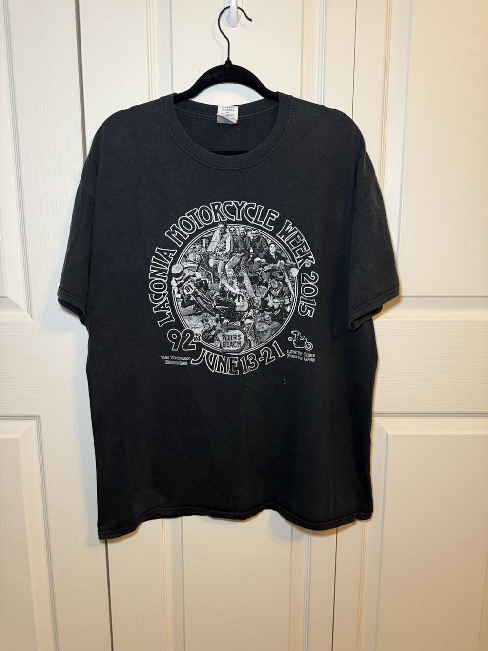 2015 Laconia Motorcycle Week T Shirt XL 92nd Anniversary Weirs Beach Biker Tee